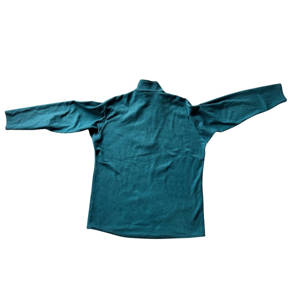 Vintage Patagonia Sweater XL Teal Capilene Fleece Quarter Zip USA 1/4 Pullover - Picture 4 of 9